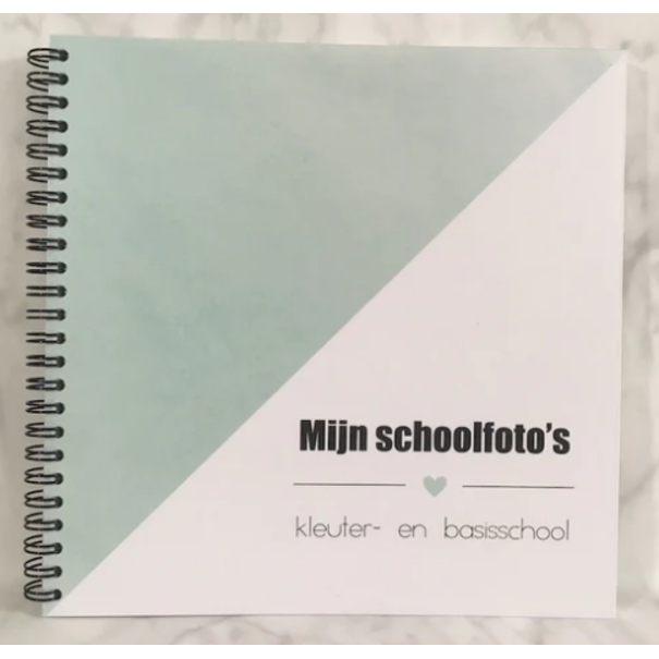 Studijoke Invulboek leerkracht - mijn schoolfoto’s muntgroen