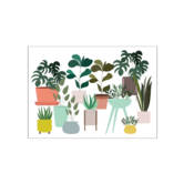 Postkaart met enveloppe  planten
