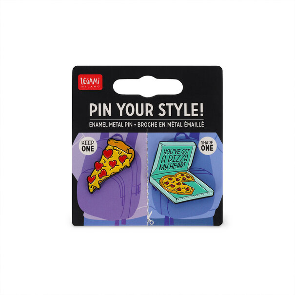 Legami Pin set - Pizza
