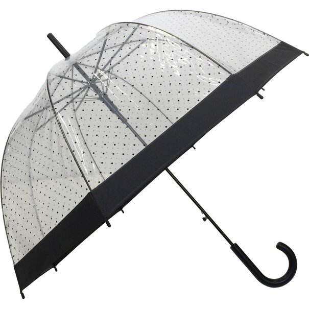 Paraplu Lady - Transparant - zwart