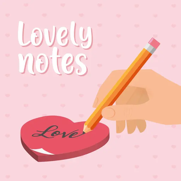 Legami Lovely Notes Notitieblok - hartje