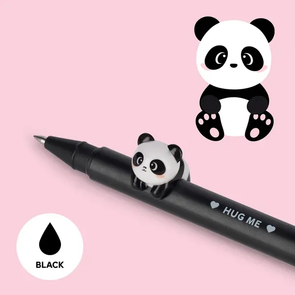 Legami Gelpen Lovely Friends - Panda - zwarte inkt
