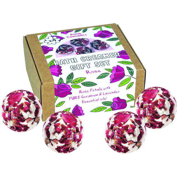 Bomb Cosmetics Rose Bath Creamer Gift Set