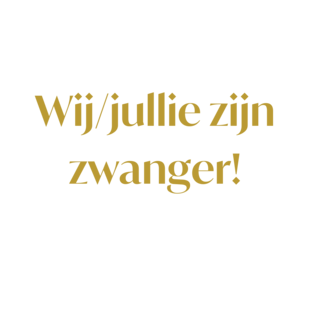 "Wij zijn zwanger!"