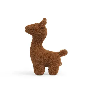 Knuffel lama caramel