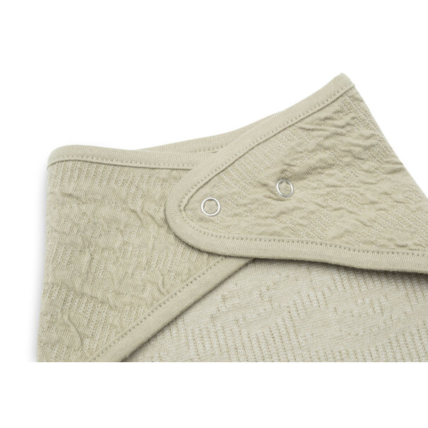 Jollein Slab/Bandana soft waves - olive - duo pack. Gecertificeerd katoen.