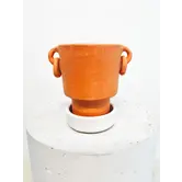 Minimal pot with earrings D10