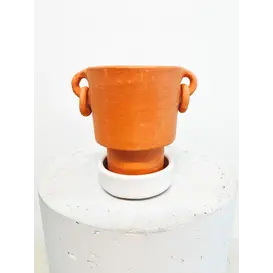 Minimal pot with earrings D10