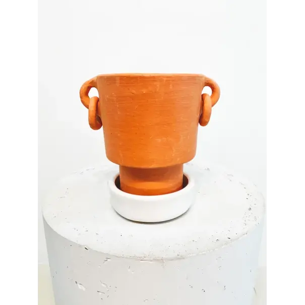 Colombian Boho Minimal pot with earrings D10