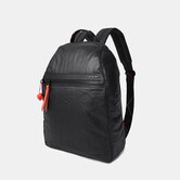 Vogue L - Backpack Large Rfid - Creased Black/Coral