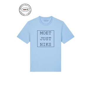 Moet just niks kader -  t-shirt  unisex blue soal