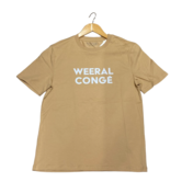 T-shirt - Unisex - Latte - Weeral Congé