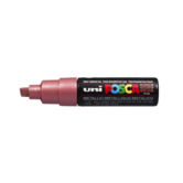 Metallic Rood verfstift op waterbasis met schuine punt breed