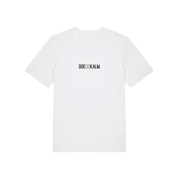 Kleir. T-shirt • DOEDISKALM. • Wit • Unisex