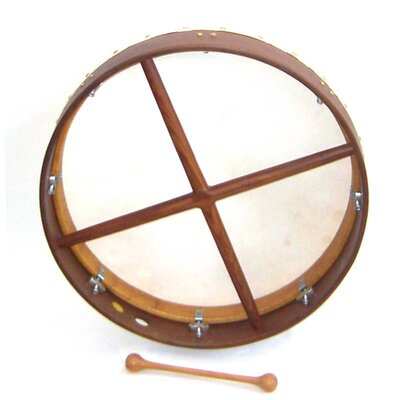 Bodhran Ø 46 cm, rosewood, stembaar, incl. tas en tipper