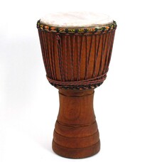 Djembé Ivoorkust, iroko hout Ø 32,5 cm