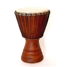 Djembé Ivoorkust, iroko hout ± Ø 38 cm