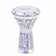 Masterwork Darbuka Egyptisch model, 'silver washed' Vatan