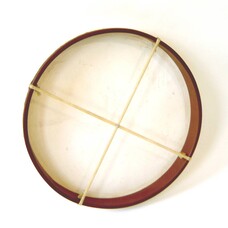 Gongdrum Ø 56 cm met kruis van leer