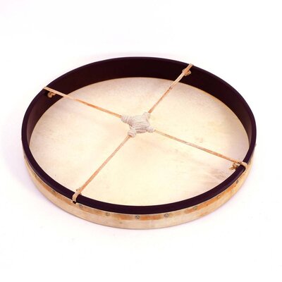 Gongdrum Ø 46 cm met kruis van leer