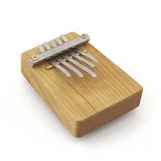 Hokema Mini-kalimba op een plankje, 5 tonen, Hokema