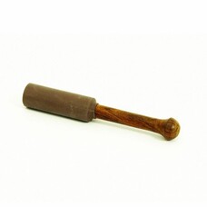 Klankschaalklopper/strijker hout met gummi Ø 2 cm, L.14 cm