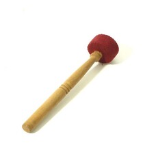 Klankschaalklopper Nepal, bol met vilt, 28 x 6 cm