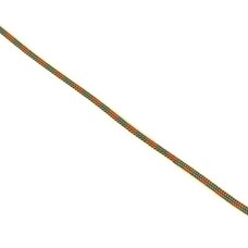 Touw polyester 4 mm blauw-beige-oranje  (p/m)