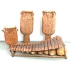 Atumpan set 3 drums + xylophone uit Ghana