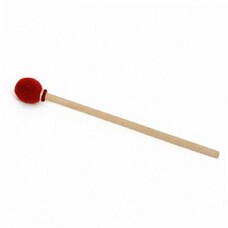 Klankschaalklopper 3,5 x 31 cm, bol met vilt bekleed