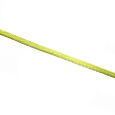 Touw dyneema 1,5 mm geel-wit