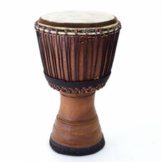 Djembé Ivoorkust Ø 32,5 cm, dyneematouw, koeievel