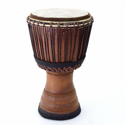 Djembé Ivoorkust Ø 32,5 cm, dyneematouw, koeievel