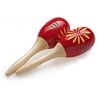 Stagg Maracas hout 26 cm rood