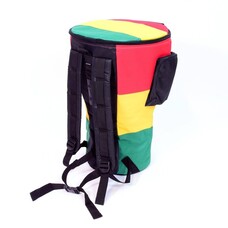 Djembé-tas voor djembe tot 35 cm XXL, rastakleuren, Afroton