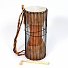 Talking drum 'dondo' Hausa Ø 21 x h 50 cm
