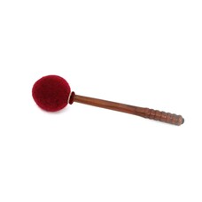 Klankschaalklopper 9 x 38 cm, bol met vilt, extra zwaar