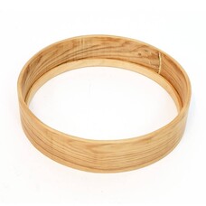 Sjamaandrumketel essenhout met rand 45  x10 x 1 cm
