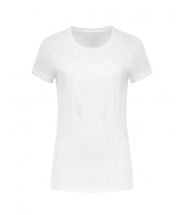 Nikkie 3d Logo T Shirt Wit Crivaldi