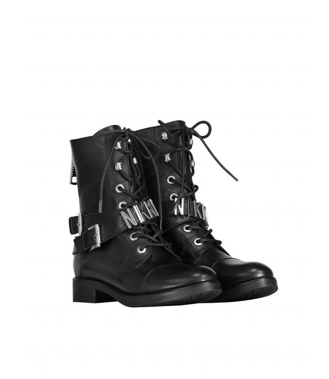 nikkie embellished strap boots