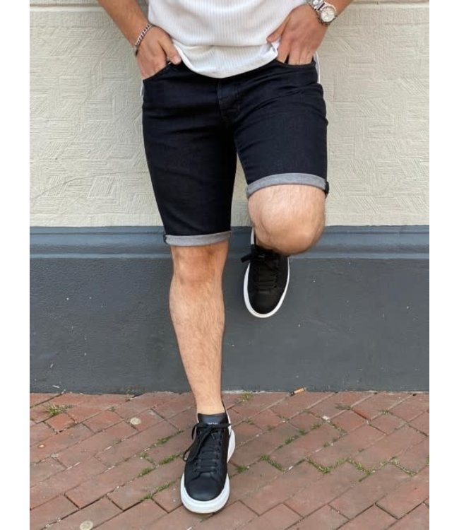 R8 DENIM SHORT JEANS BLACK (2860) | DE GOEDKOOPSTE ONLINE - Crivaldi