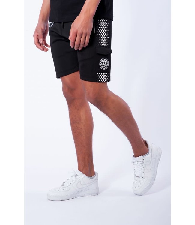 Black Bananas Hexagon Korte Broek Zwart/Wit | Online Kopen - Crivaldi