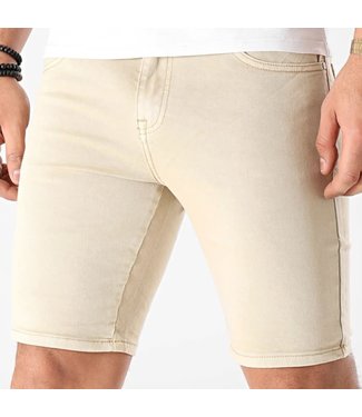 Frilivin Slim Fit Short Jeans - Beige (VJ233)