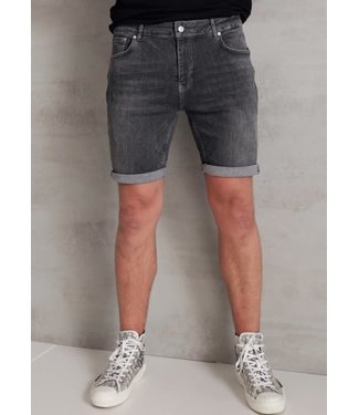 2Legare Noah Stretch Short Jeans - Mid Grey (103)