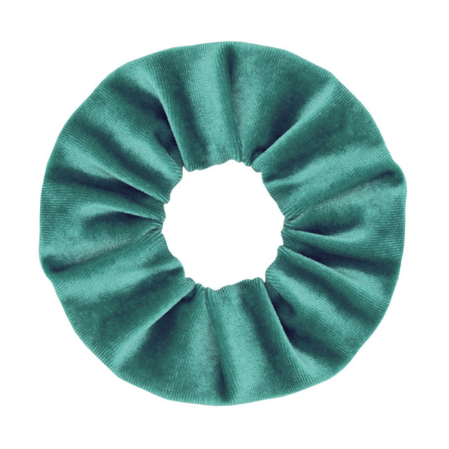 baseren zadel Schelden Scrunchie Velvet blauw/groene tinten - Meerdere kleuren - Bestdeal4you