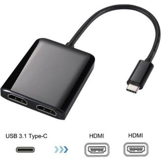 Jumalu USB-C naar Dual HDMI 4K Hub