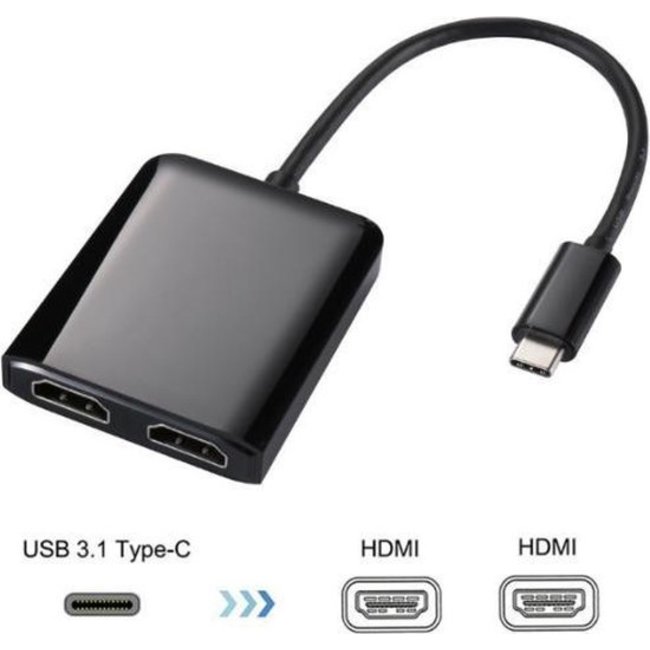 spannend te ontvangen Siësta USB-C naar Dual HDMI 4K Hub | Gratis Verzending - Bestdeal4you