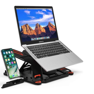 Jumalu Laptop Standaard met Telefoonhouder