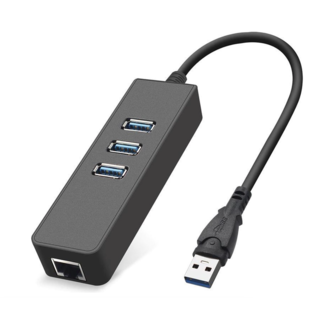 Jumalu USB 3.0 Gigabit LAN Ethernet Adapter met USB Hub