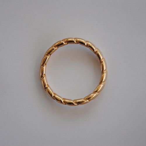 Classic Linten Zwarte met Gouden Ringen